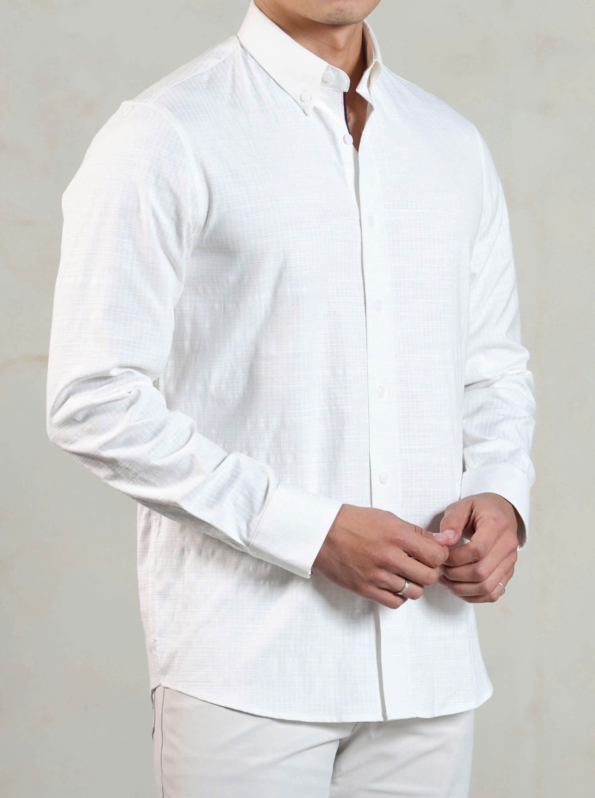 Áo Sơ Mi Linen Cotton Cao Cấp SM60