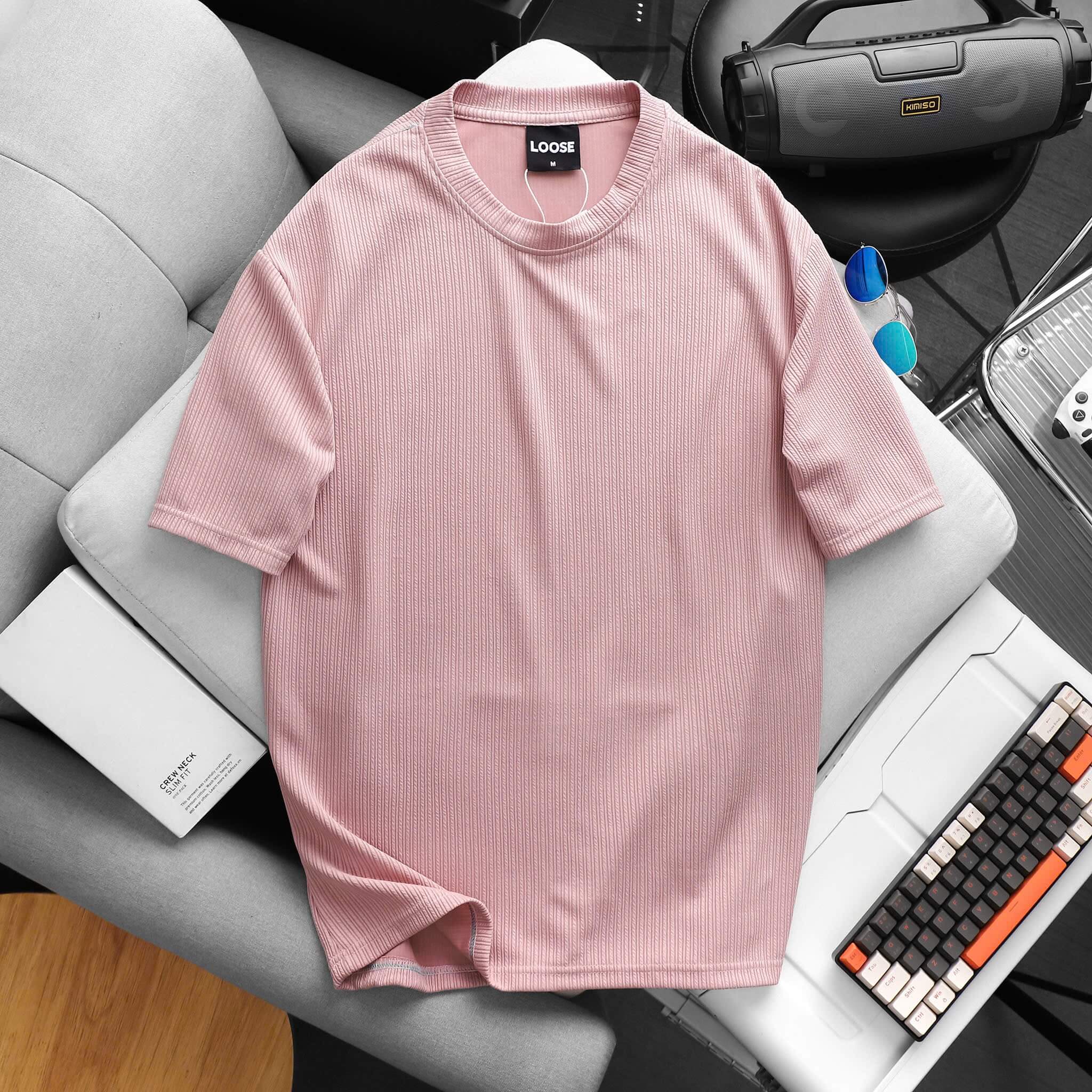 Áo Thun Cotton Dệt Gân Hàn Quốc AT97