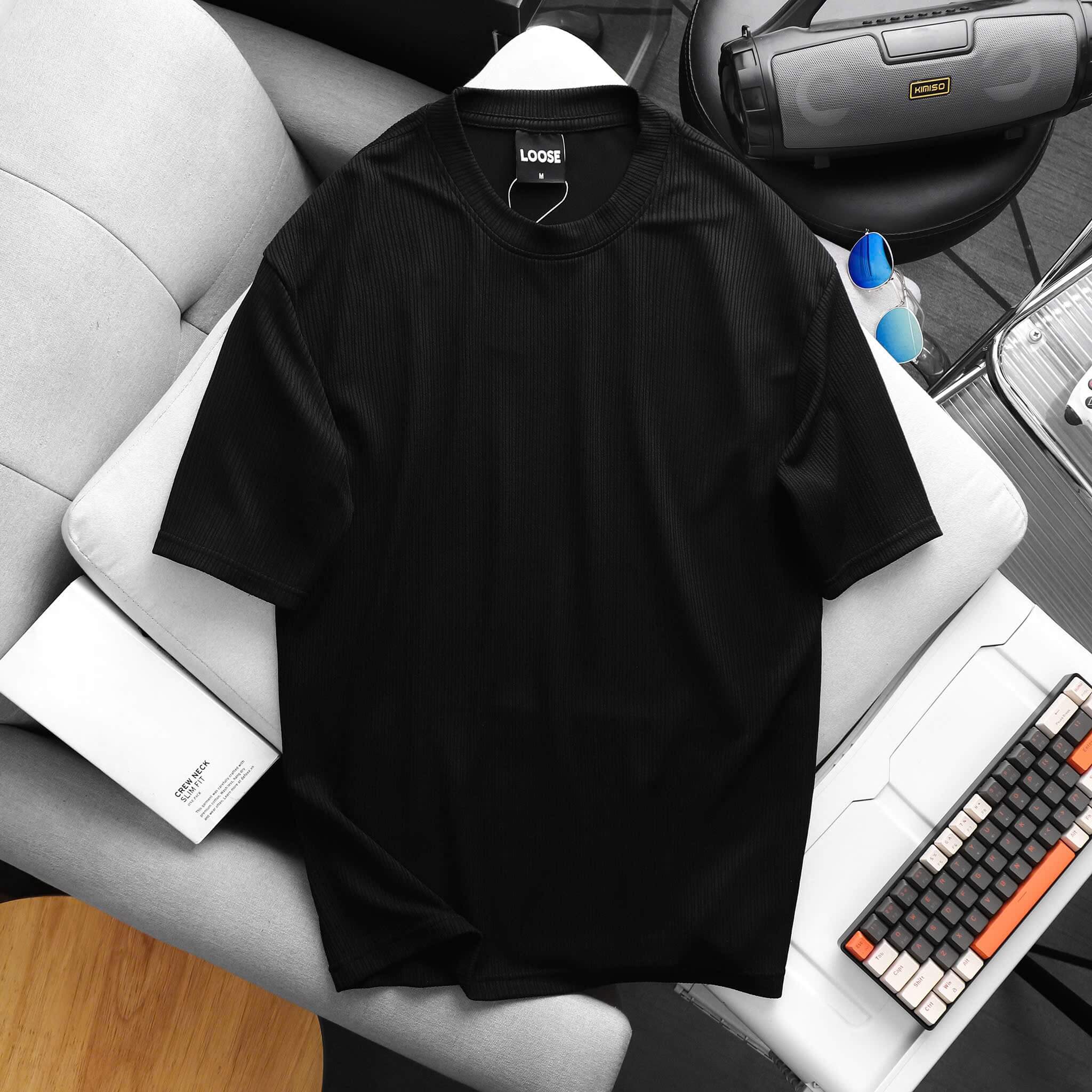 Áo Thun Cotton Dệt Gân Hàn Quốc AT97