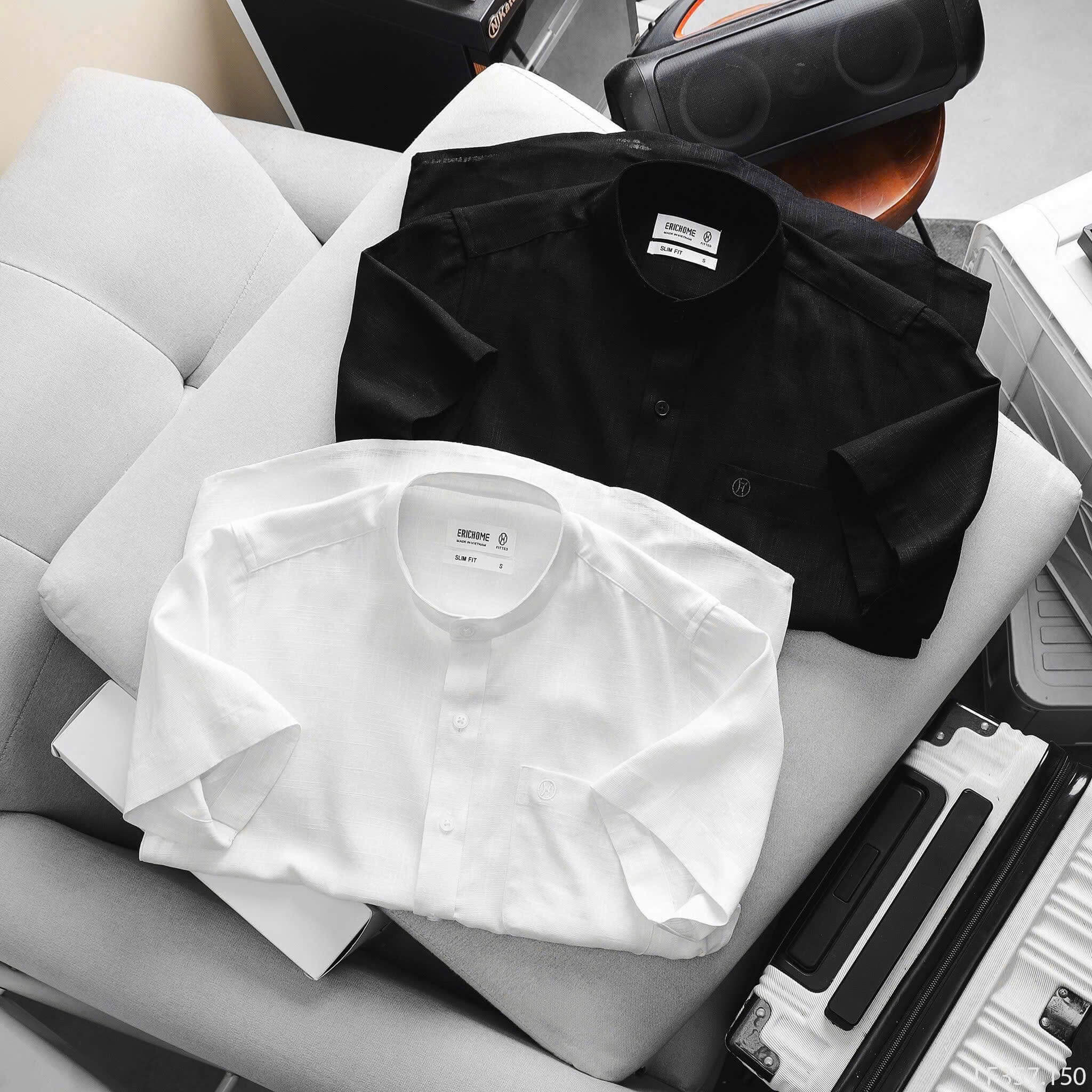 Áo Sơ Mi Linen Ngắn Tay Hàn Quốc SM19