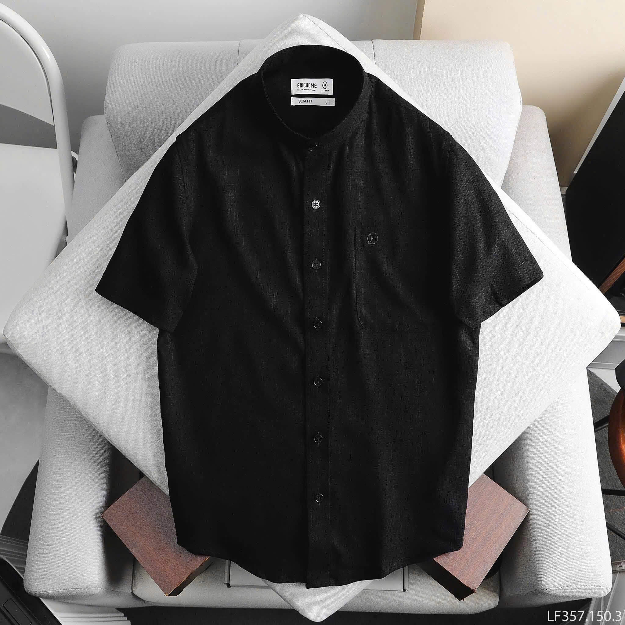 Áo Sơ Mi Linen Ngắn Tay Hàn Quốc SM19