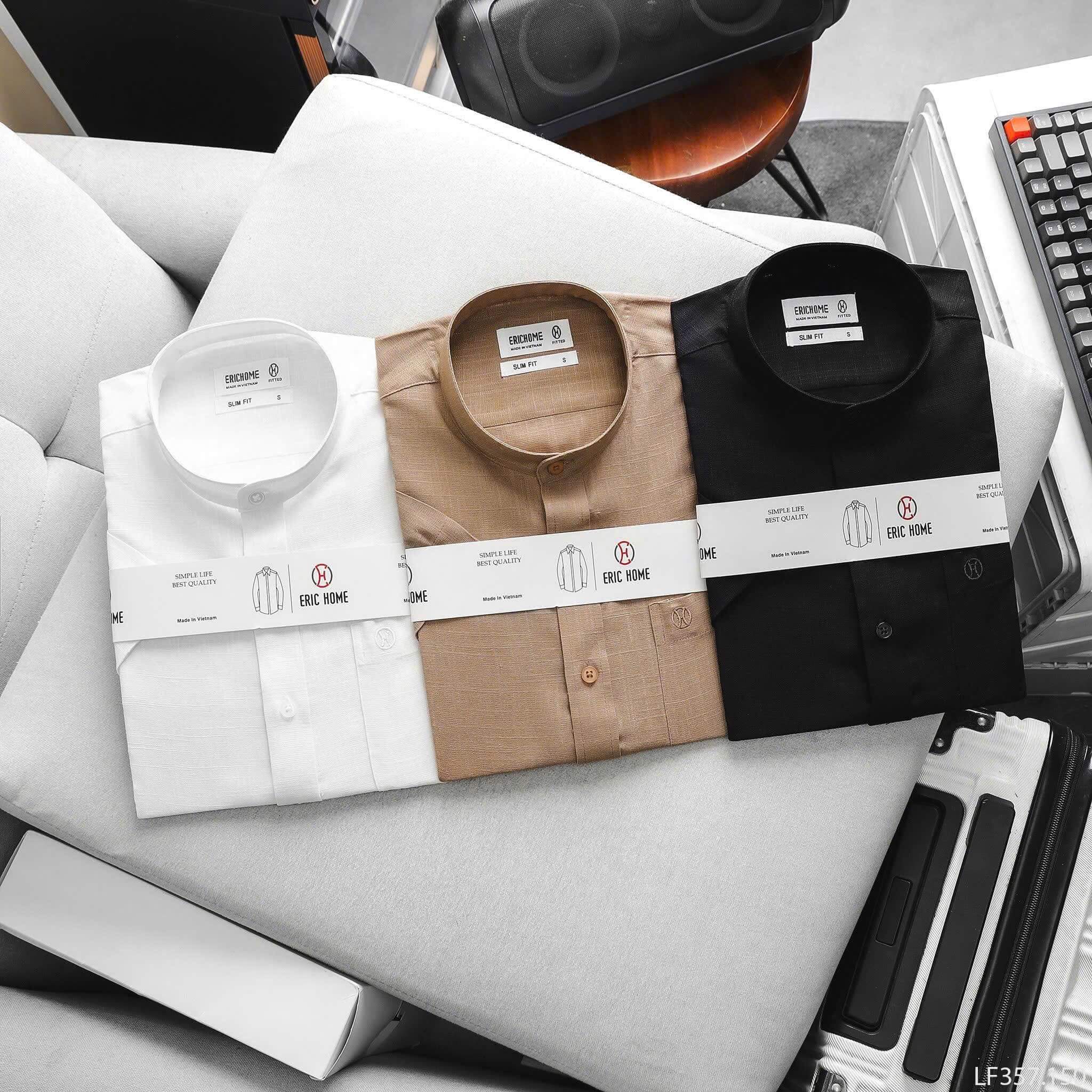 Áo Sơ Mi Linen Ngắn Tay Hàn Quốc SM19