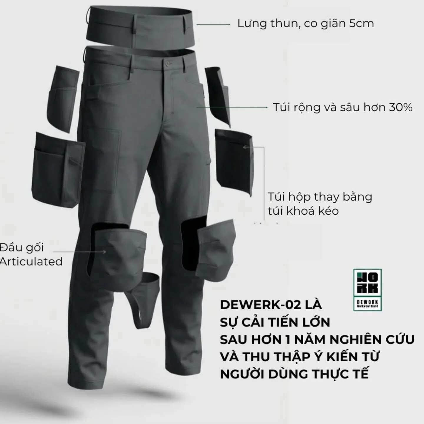 Quần Kaki Workwear Dewerk DW02