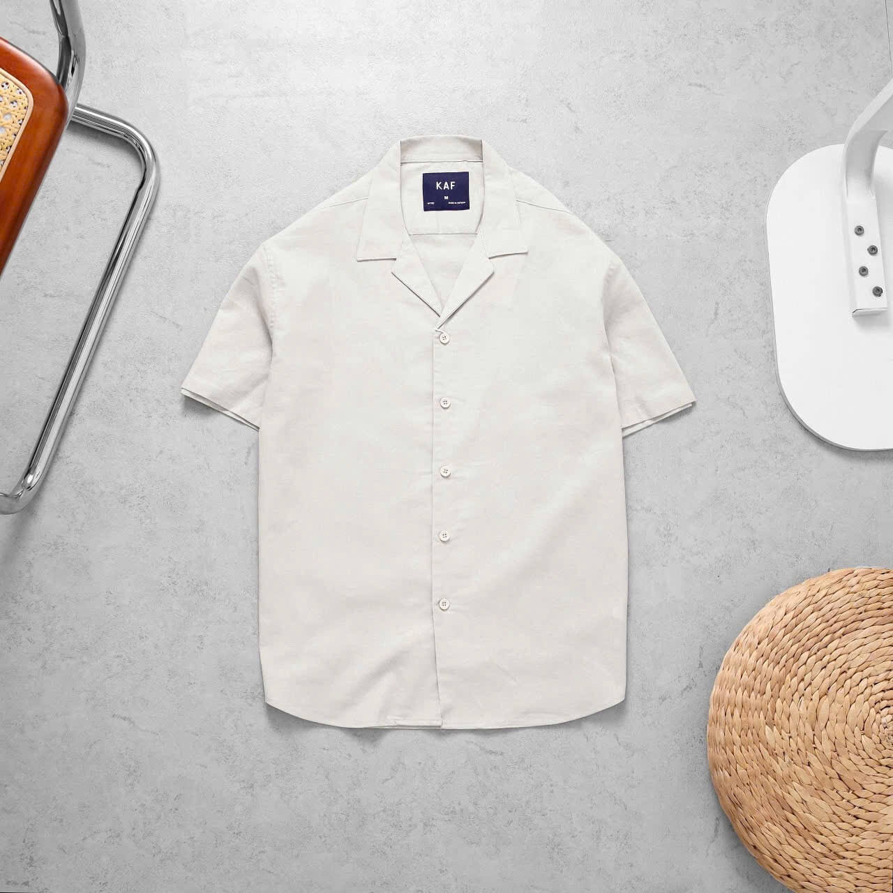 Áo Sơ Mi Linen Cổ Cuban KAF SM07