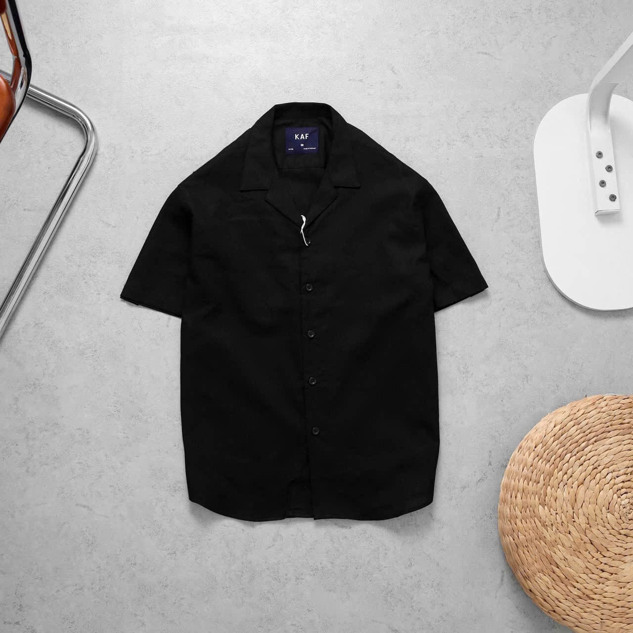 Áo Sơ Mi Linen Cổ Cuban KAF SM07