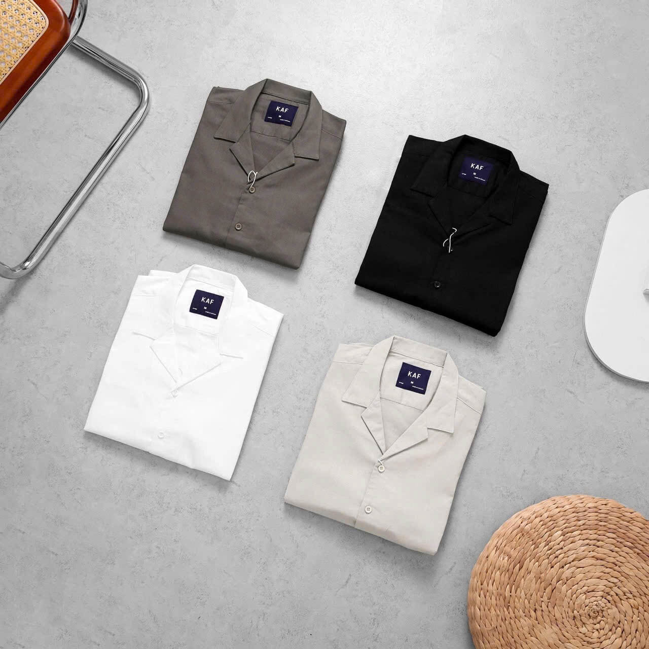 Áo Sơ Mi Linen Cổ Cuban KAF SM07