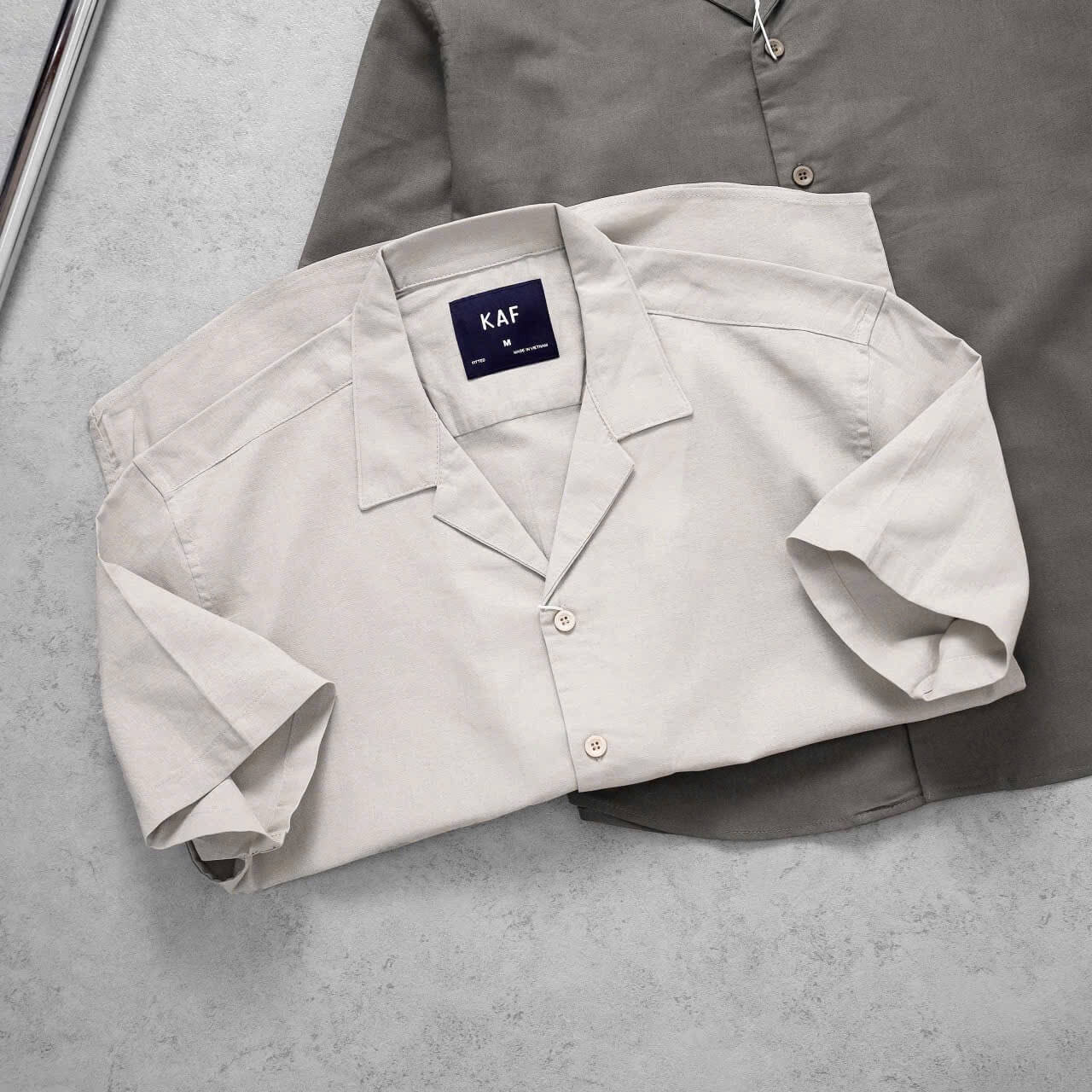 Áo Sơ Mi Linen Cổ Cuban KAF SM07