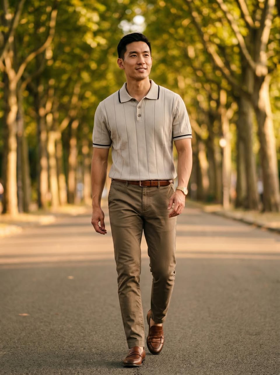 Áo Thun Polo Dệt Cotton KAF PL67