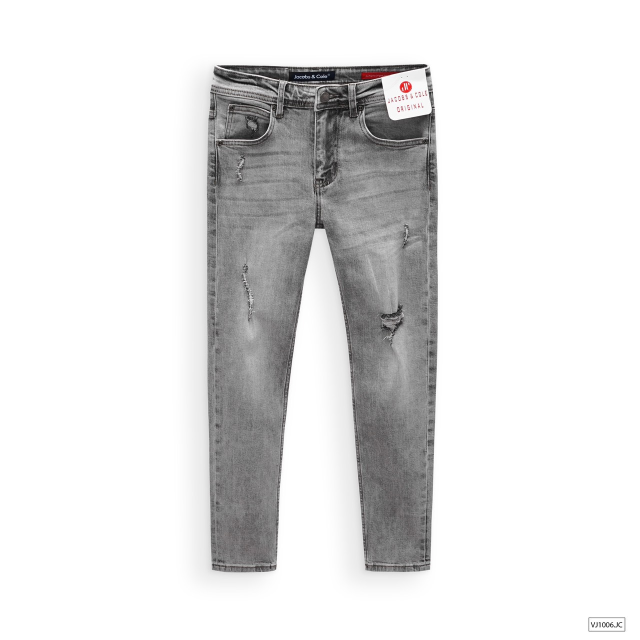 Quần Jeans Wash Rách Nam Tính JC001
