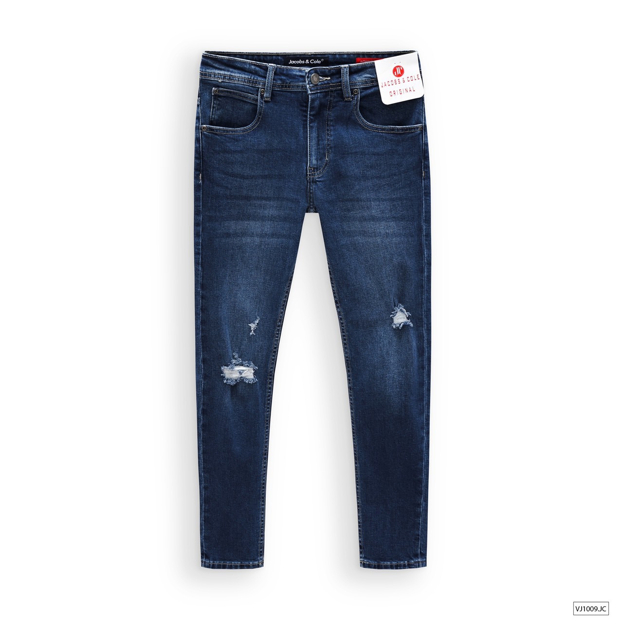 Quần Jeans Wash Rách Nam Tính JC001
