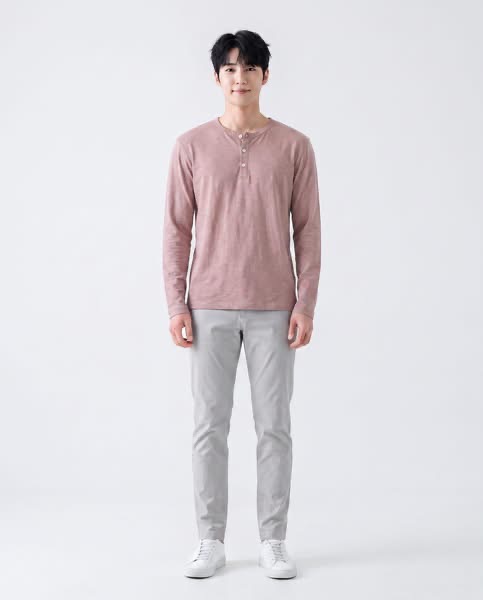 Áo Thun Cotton Tay Dài Hàn Quốc 7471