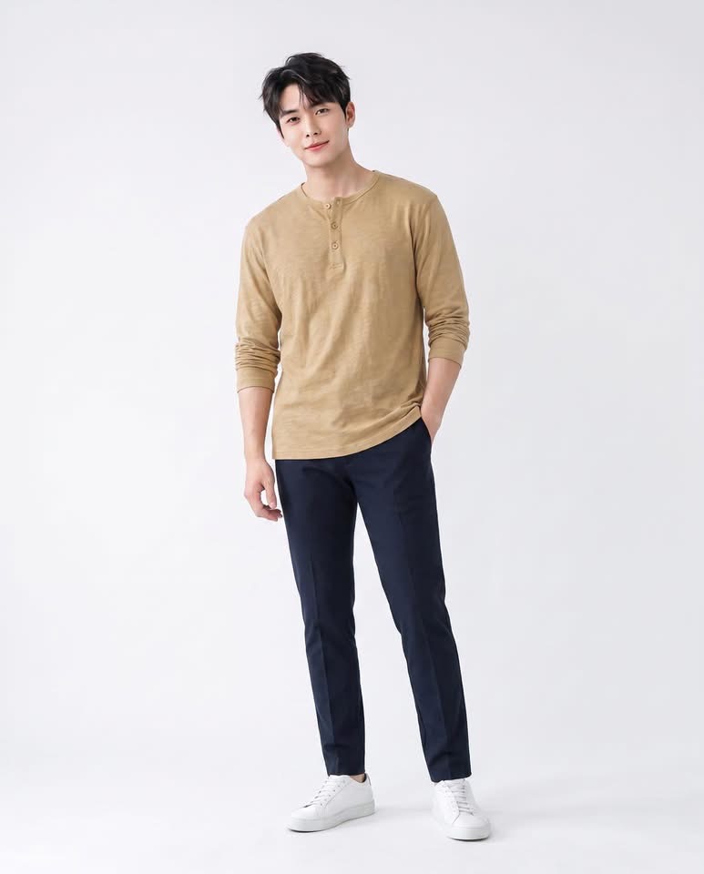 Áo Thun Tay Dài Hàn Quốc BTM 7471