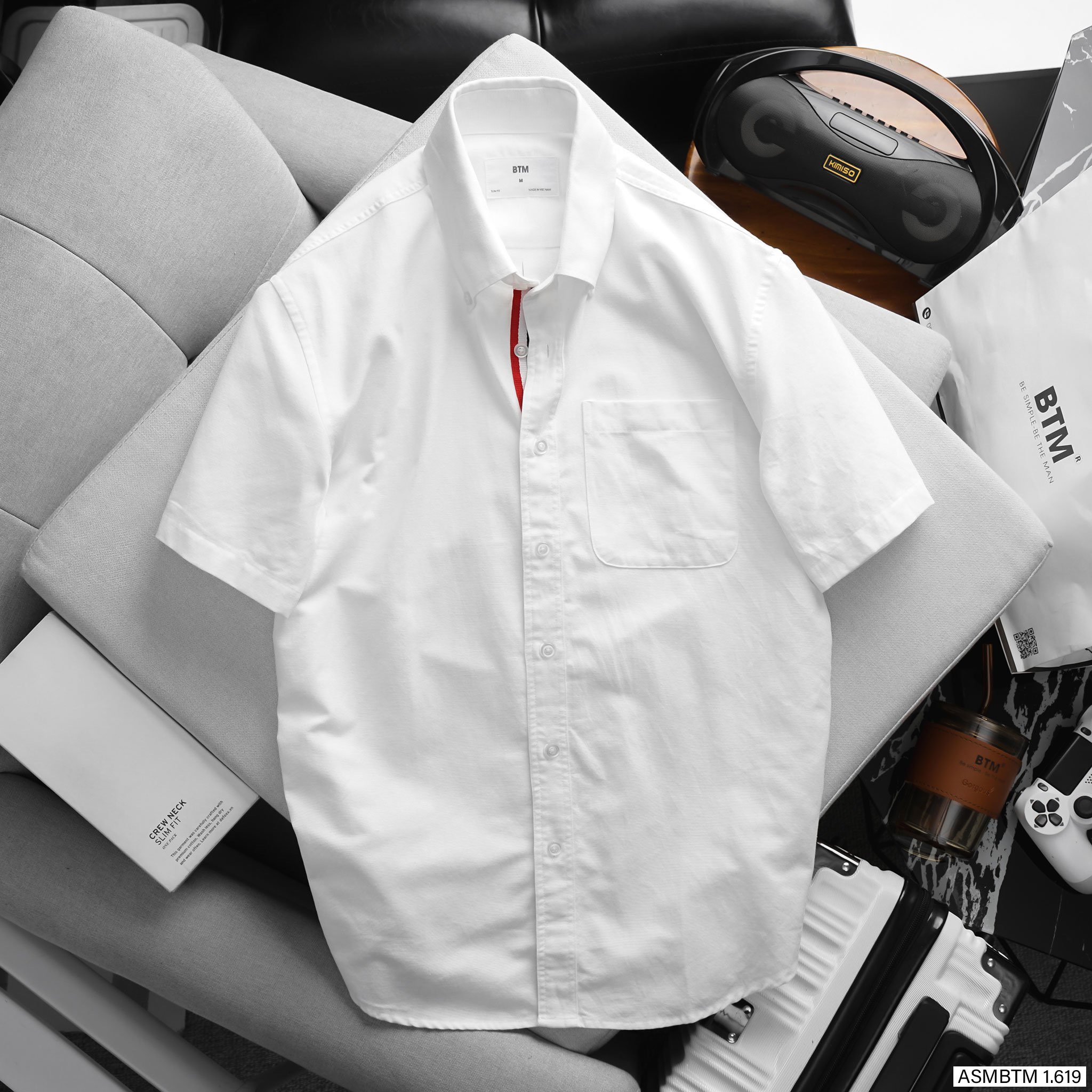 Áo sơ mi ngắn tay oxford BTM 1619