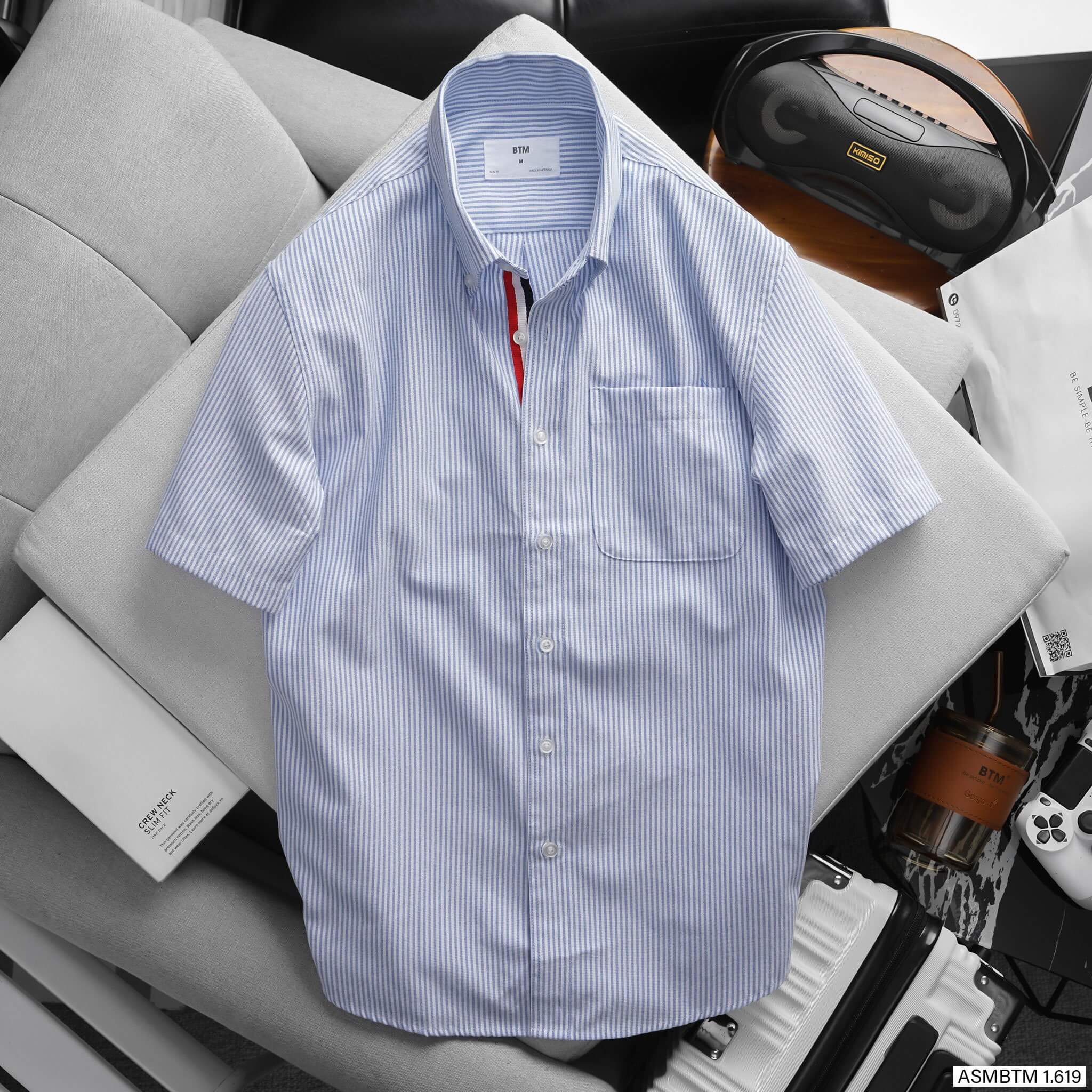 Áo sơ mi ngắn tay oxford BTM 1619