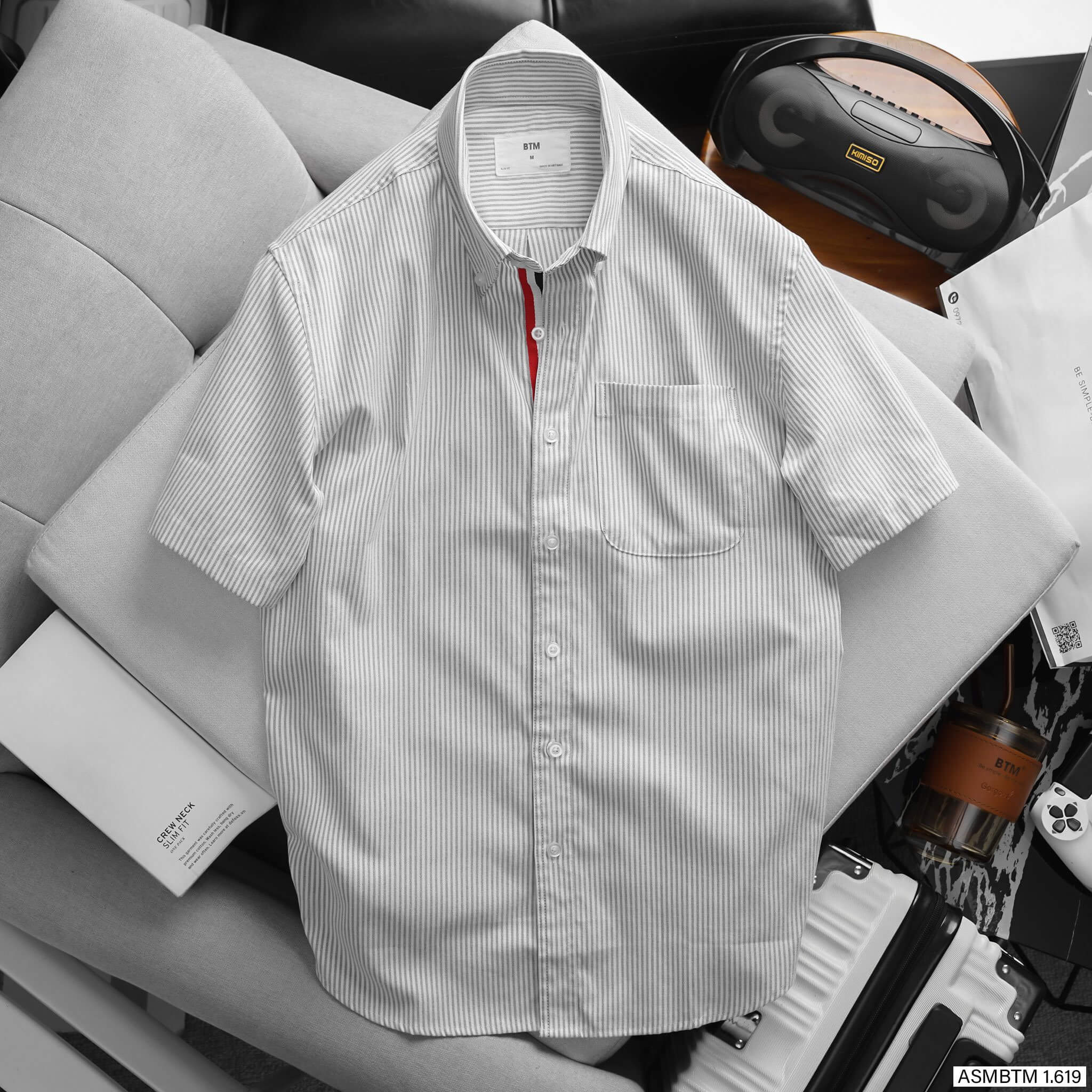 Áo sơ mi ngắn tay oxford BTM 1619