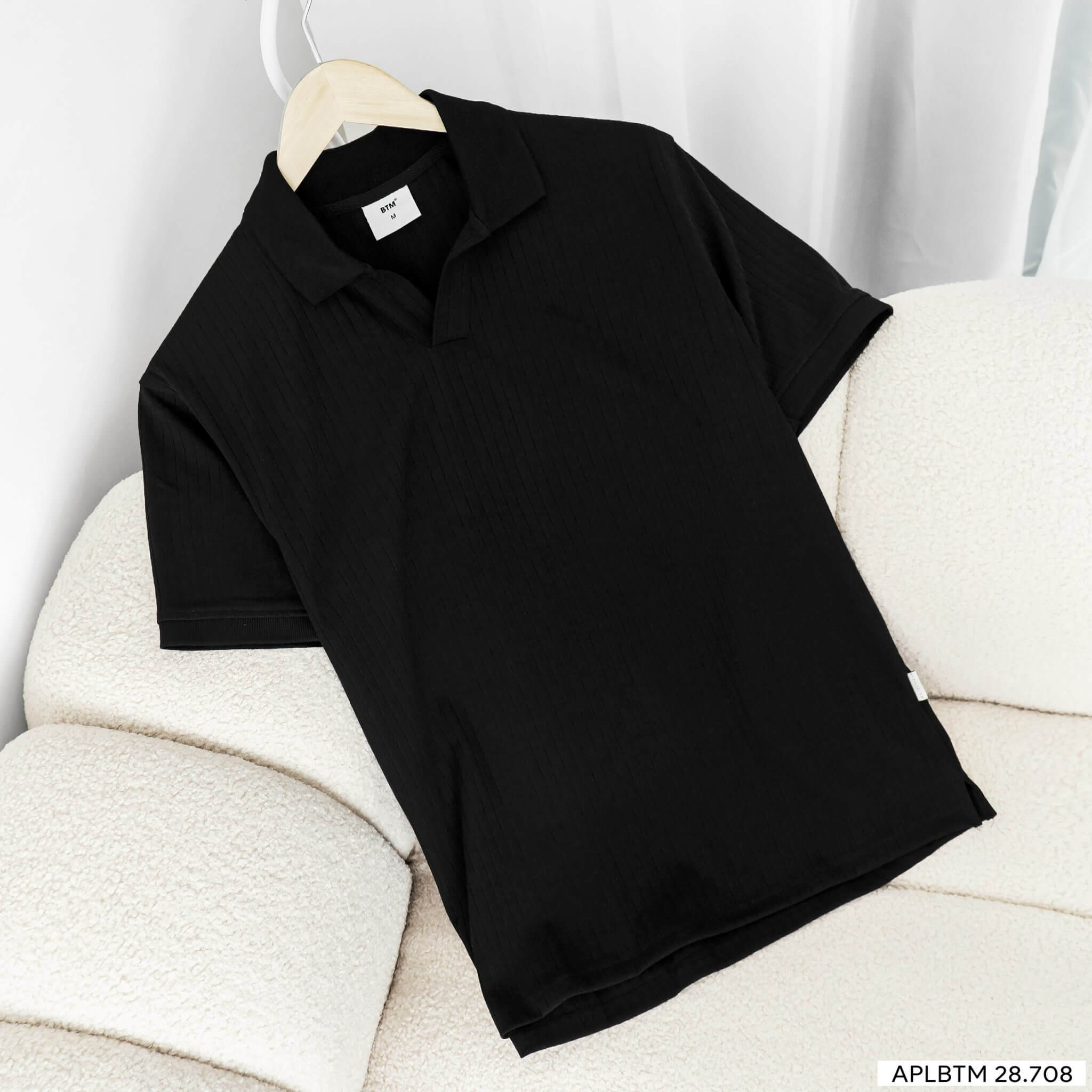 Áo polo dệt gân BTM 8708