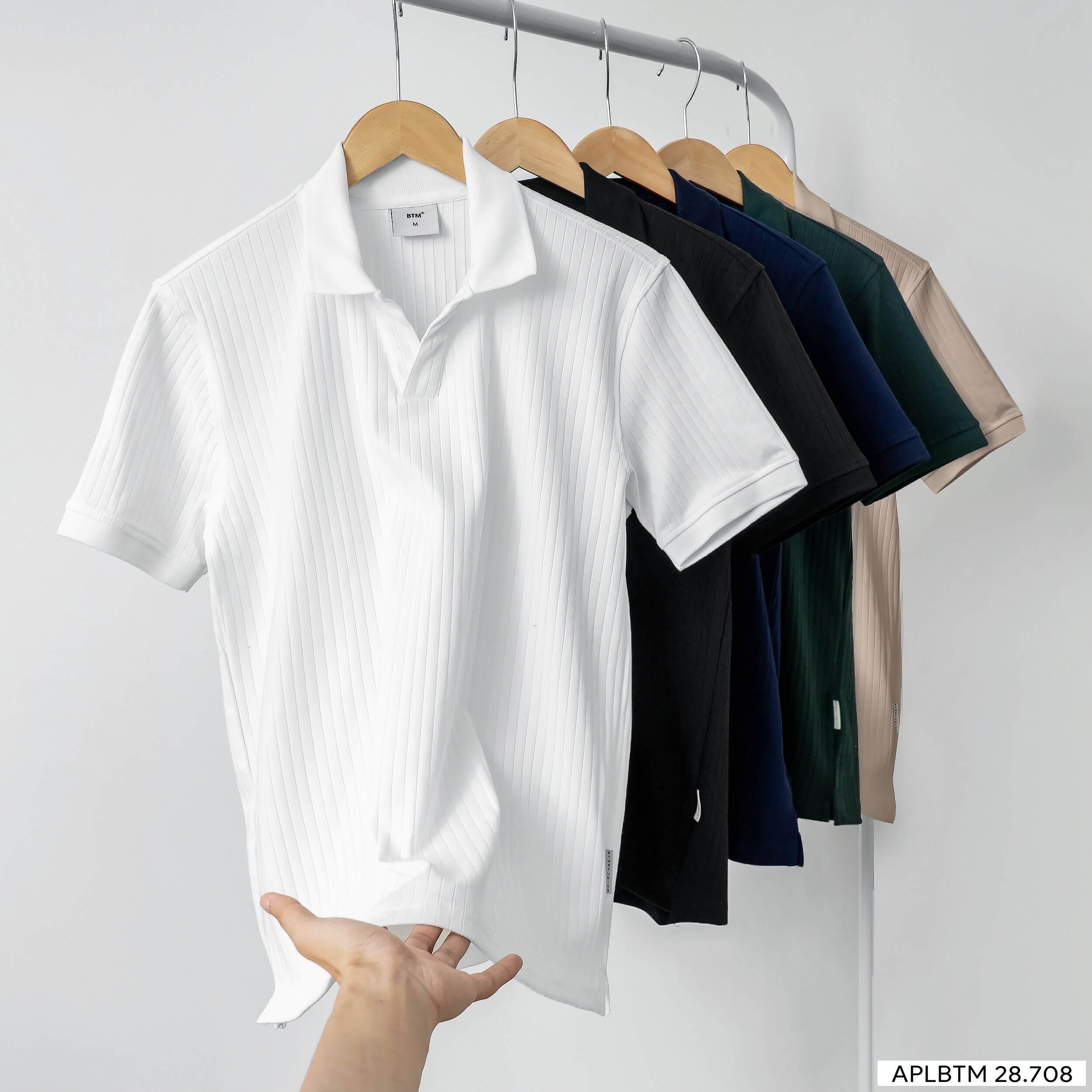 Áo polo dệt gân BTM 8708