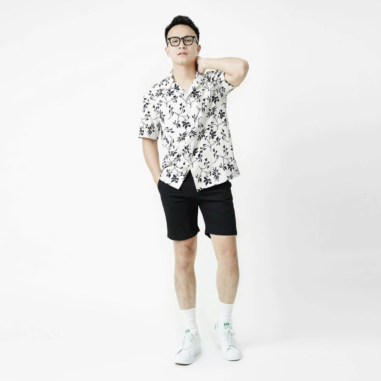 Áo sơ mi ngắn tay họa tiết BTM 4538