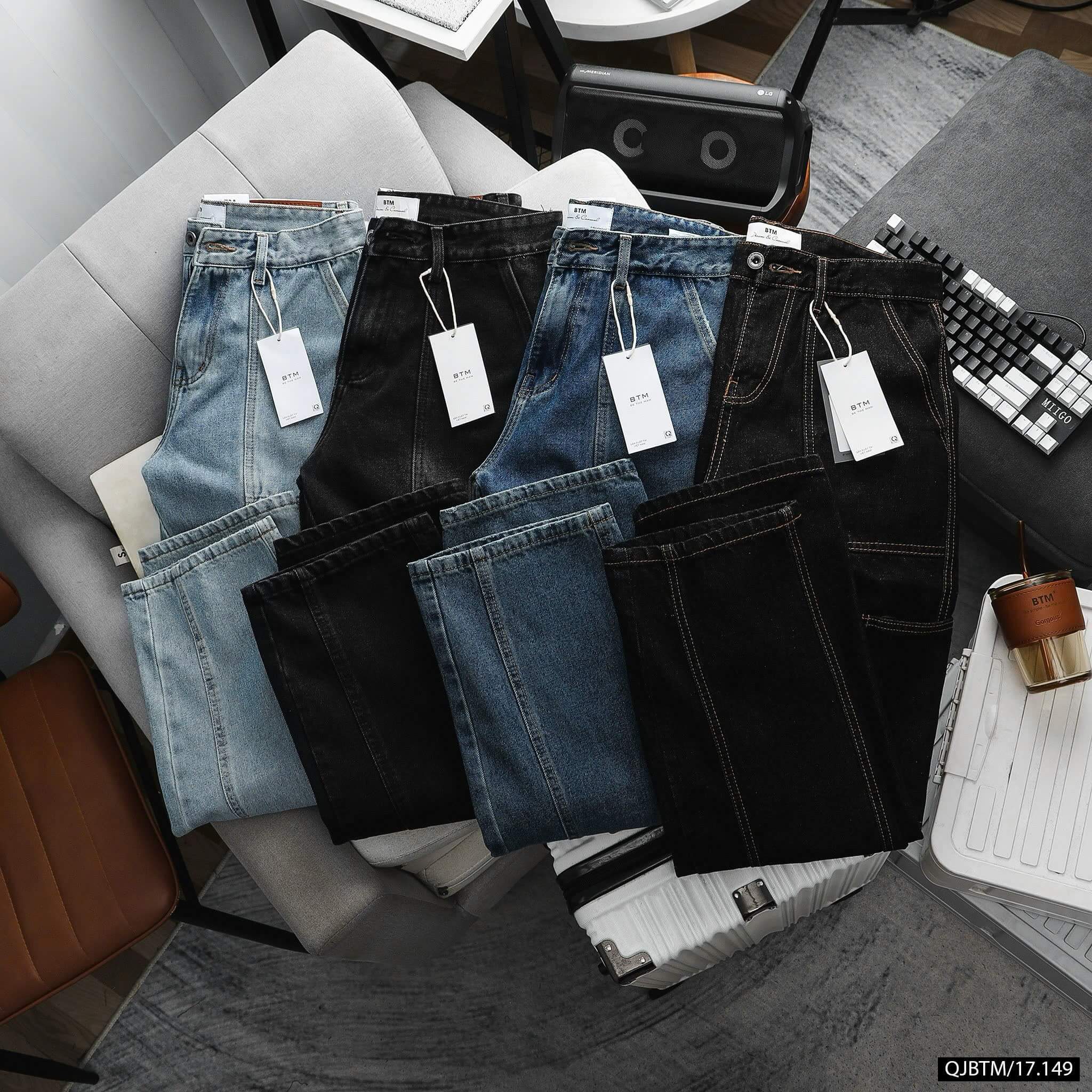 Quần jean dài túi hộp BTM 17149