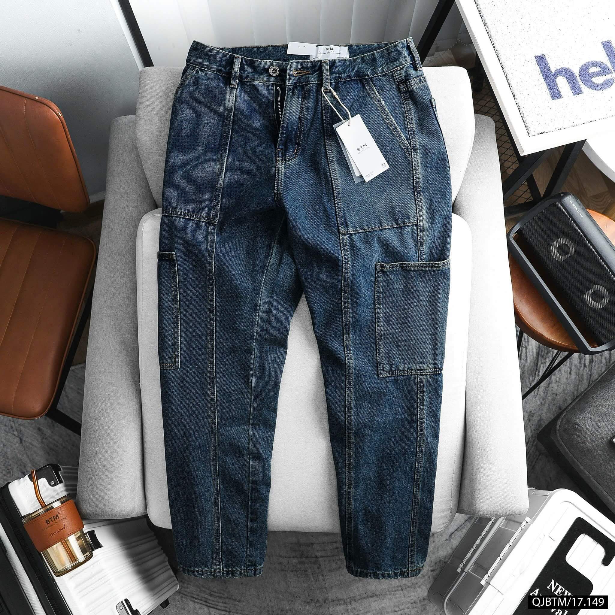 Quần jean dài túi hộp BTM 17149