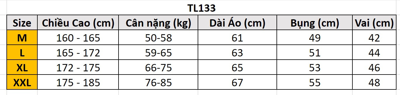 Áo Thun Thể Thao Mịn Mát TL133