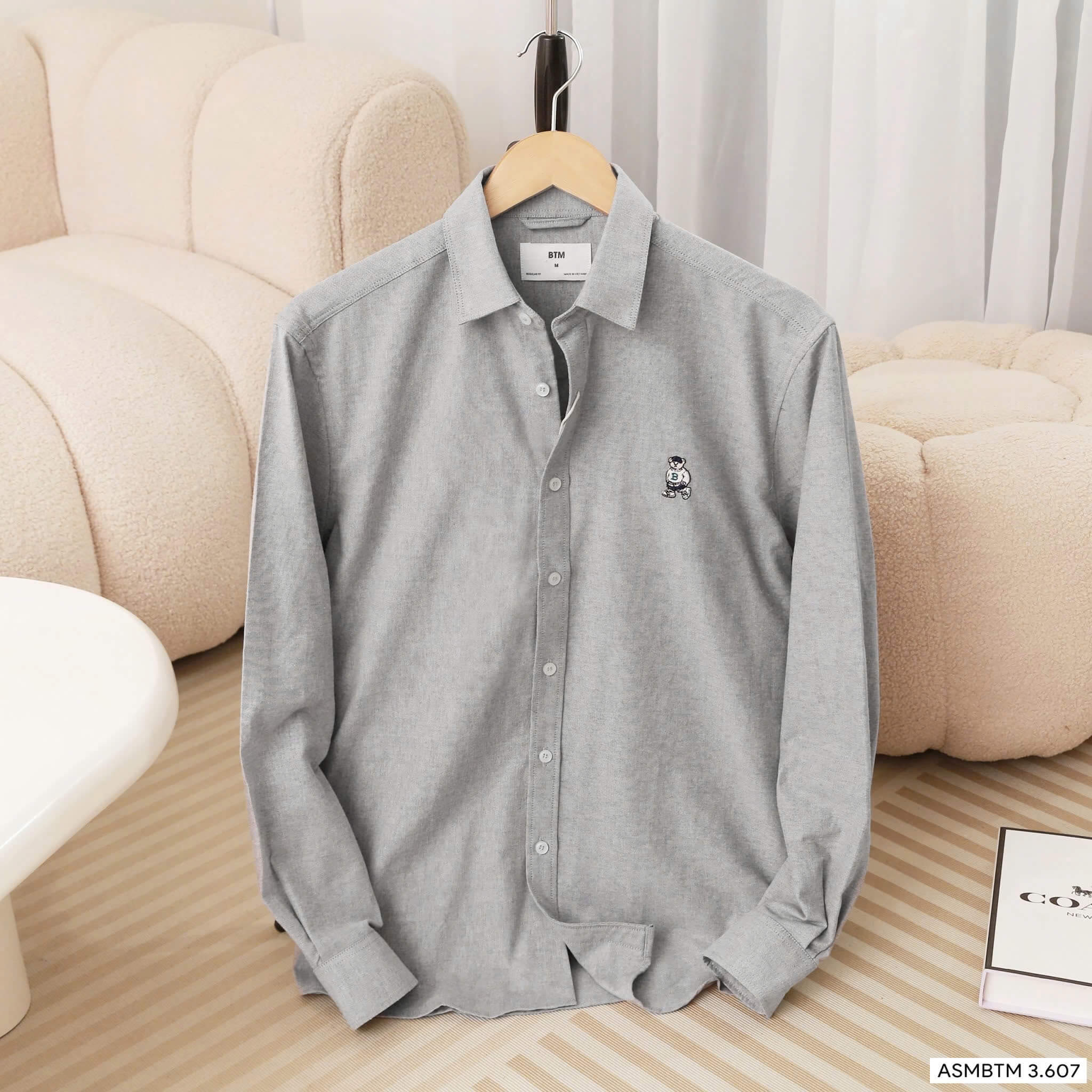 Áo Sơ Mi Oxford Tay Dài Bear 3607
