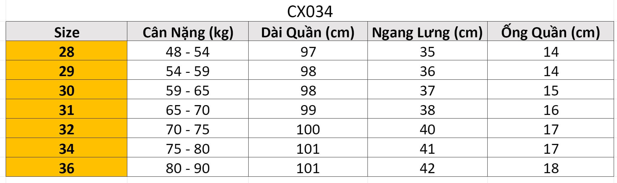 Quần Jean Denim Nam Trắng LC CX034