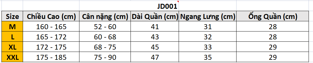 Quần Short thun mè JD JD001