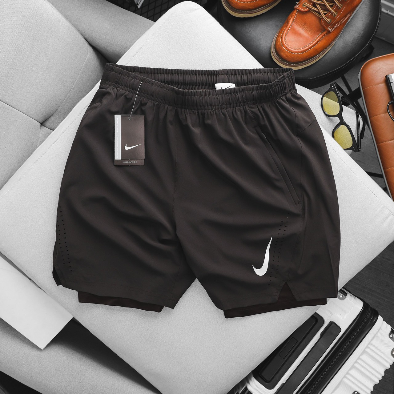 Quần Short gym 2 lớp legging NK HL14