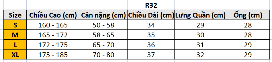 Quần Short 2 lớp NK R32