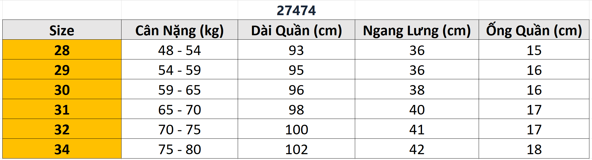 Quần dài kaki Bentino 27474