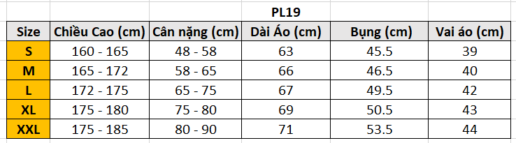 Áo polo LC viền cổ PL19