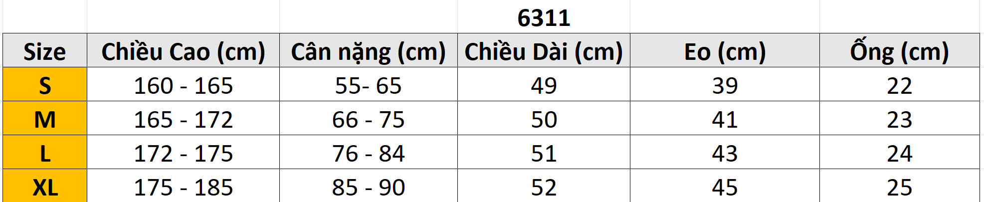 Quần short golf Das 6311