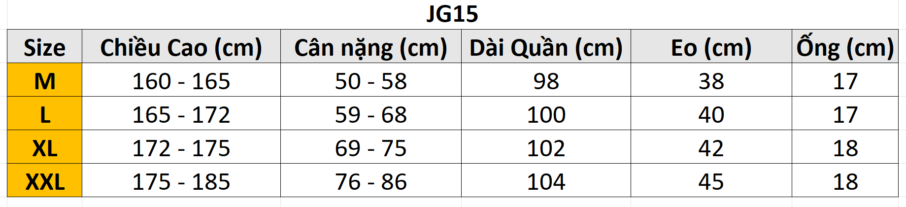 Quần dài golf NK JG15