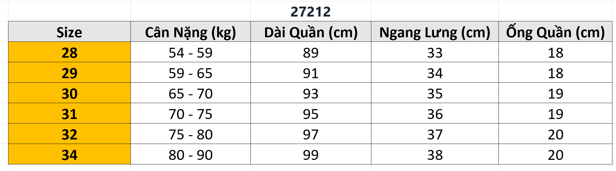 Quần âu BTM 2M  27212