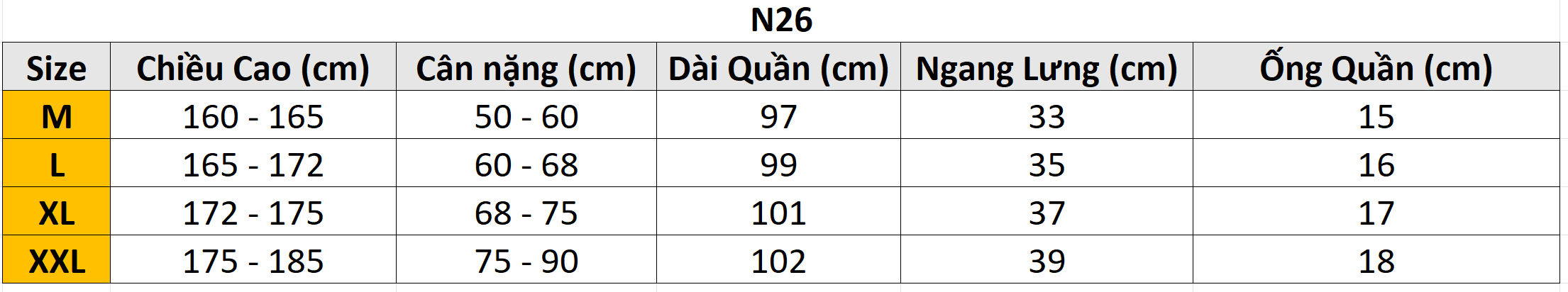 Quần dài tập luyện NK N26