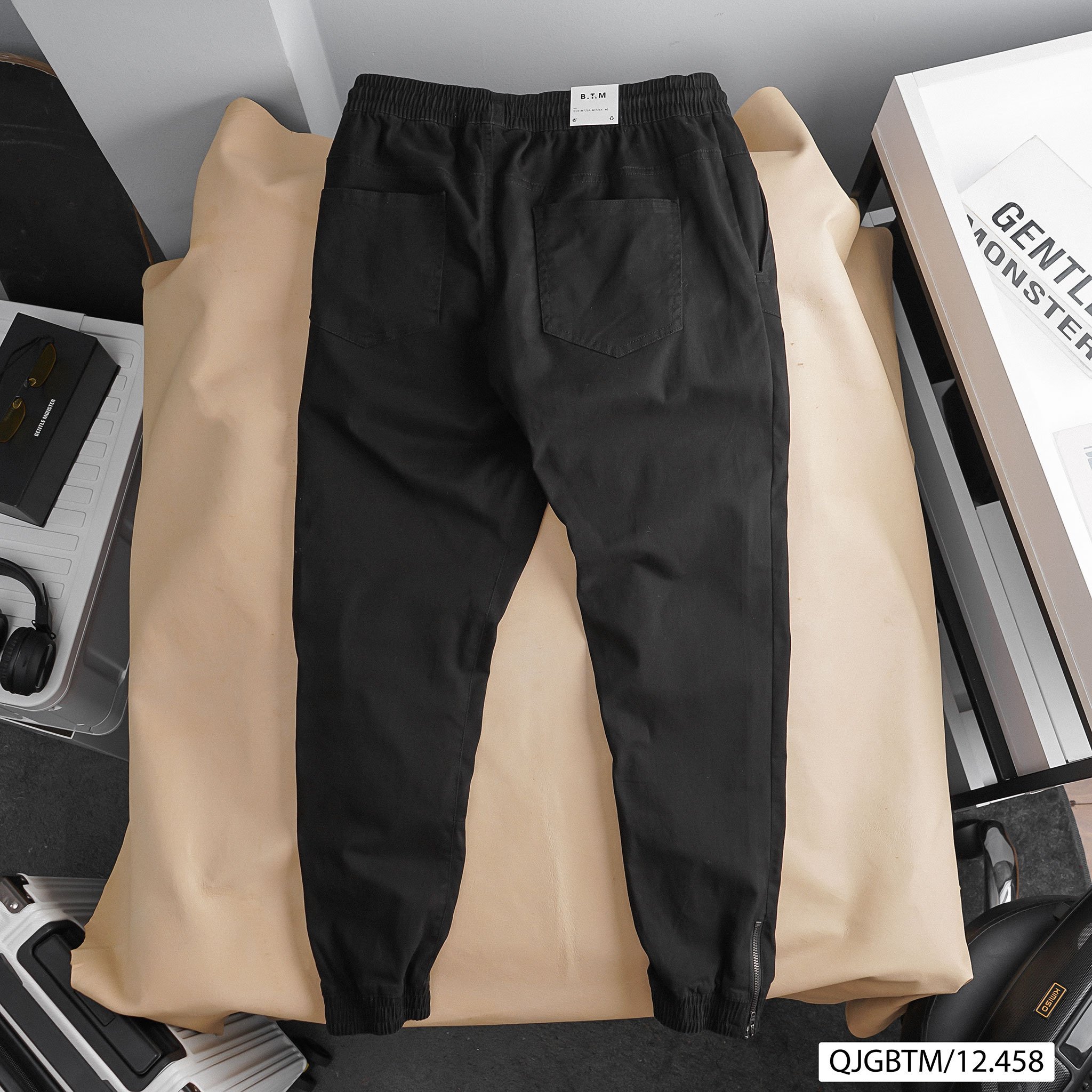Quần jogger kaki chân kéo B12458