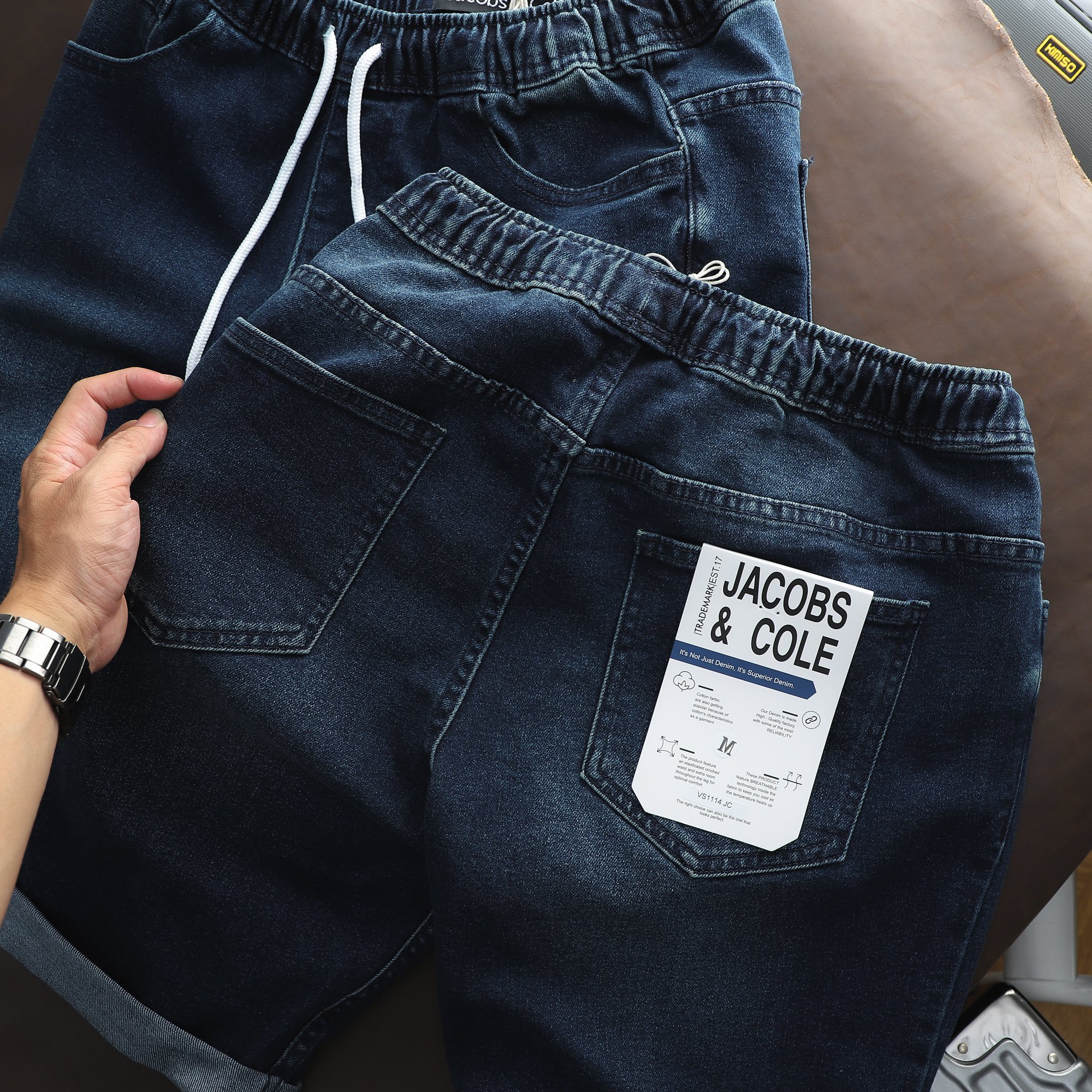 Quần Short jeans Jacob & Cole JC002