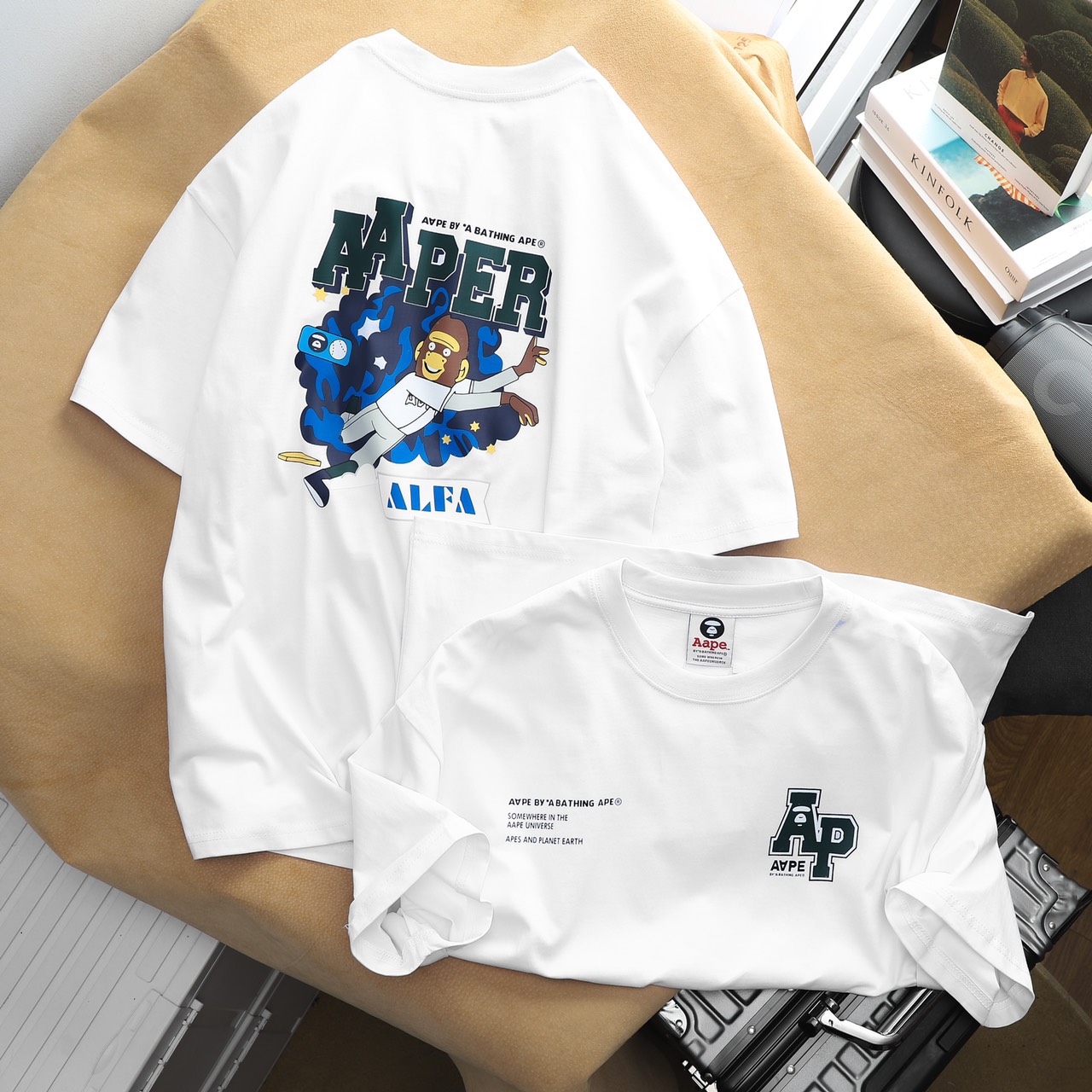 Áo thun in lụa Aape AP001