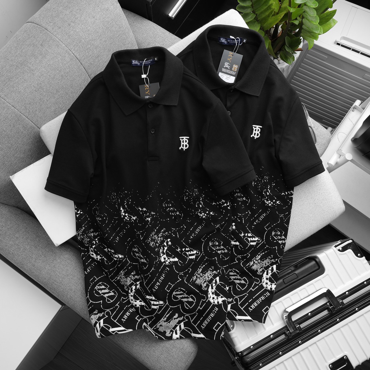 Áo  polo monogram BBR PL01