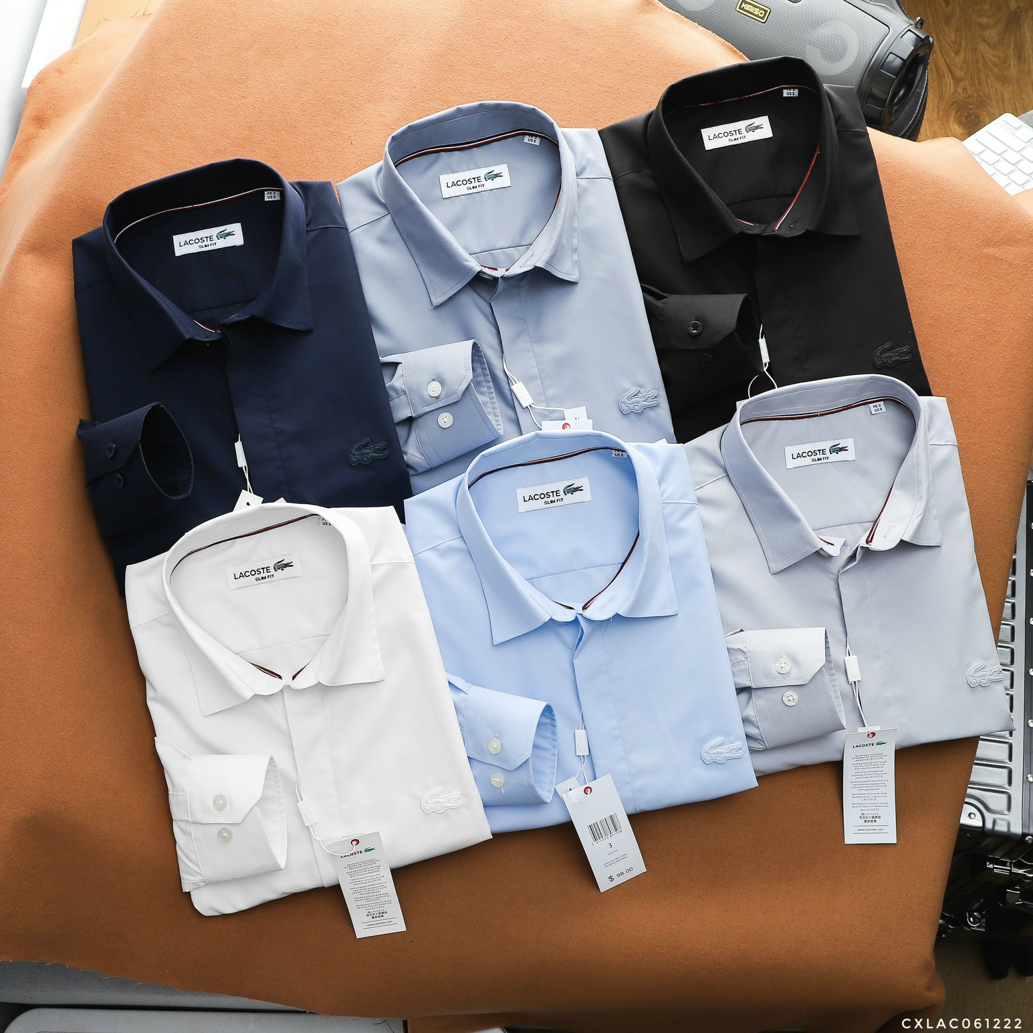 Áo sơ mi nam Oxford tay dài Lacoste xanh đen  Casual Shirts  Facebook  Marketplace  Facebook