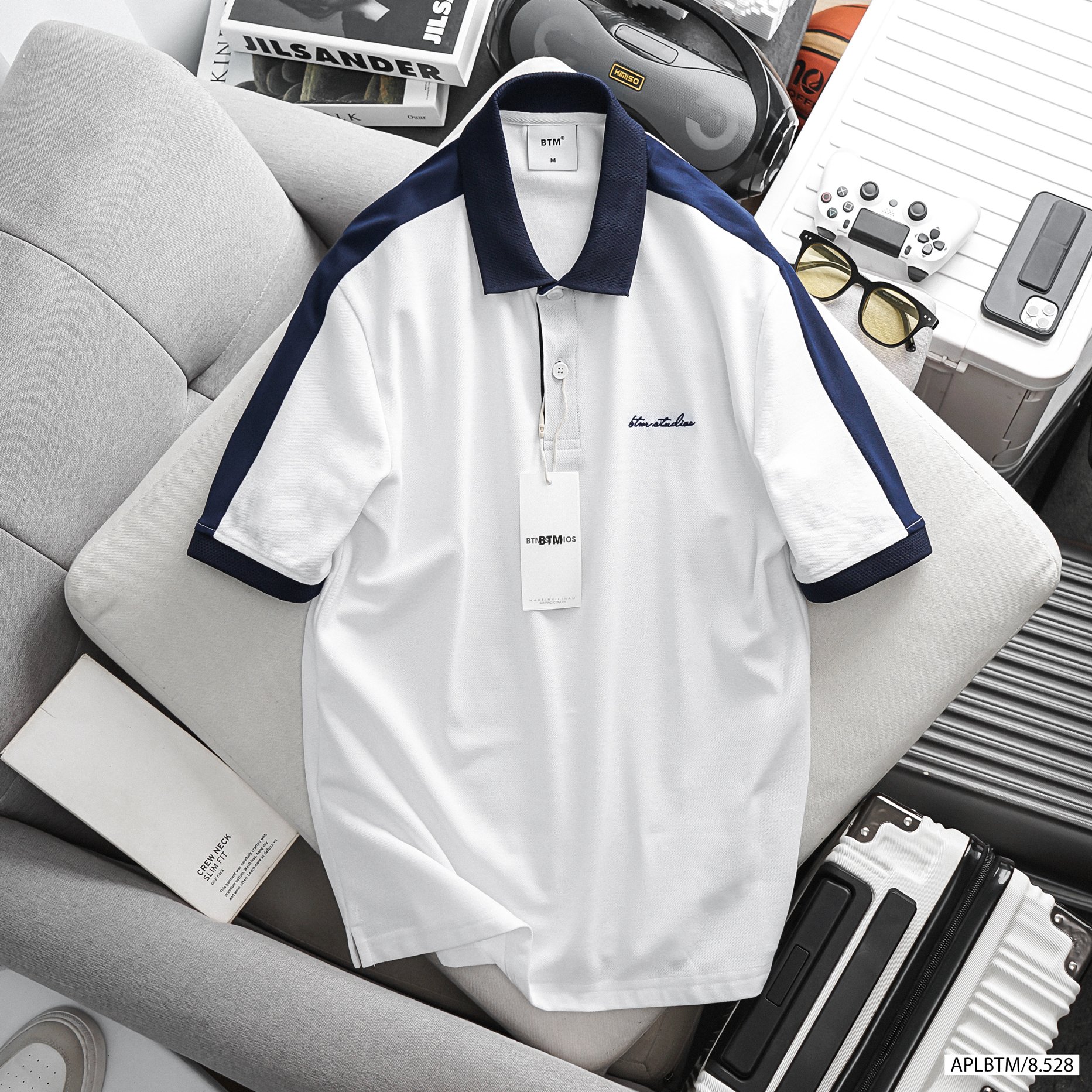 Áo polo sọc vai BTM 8528