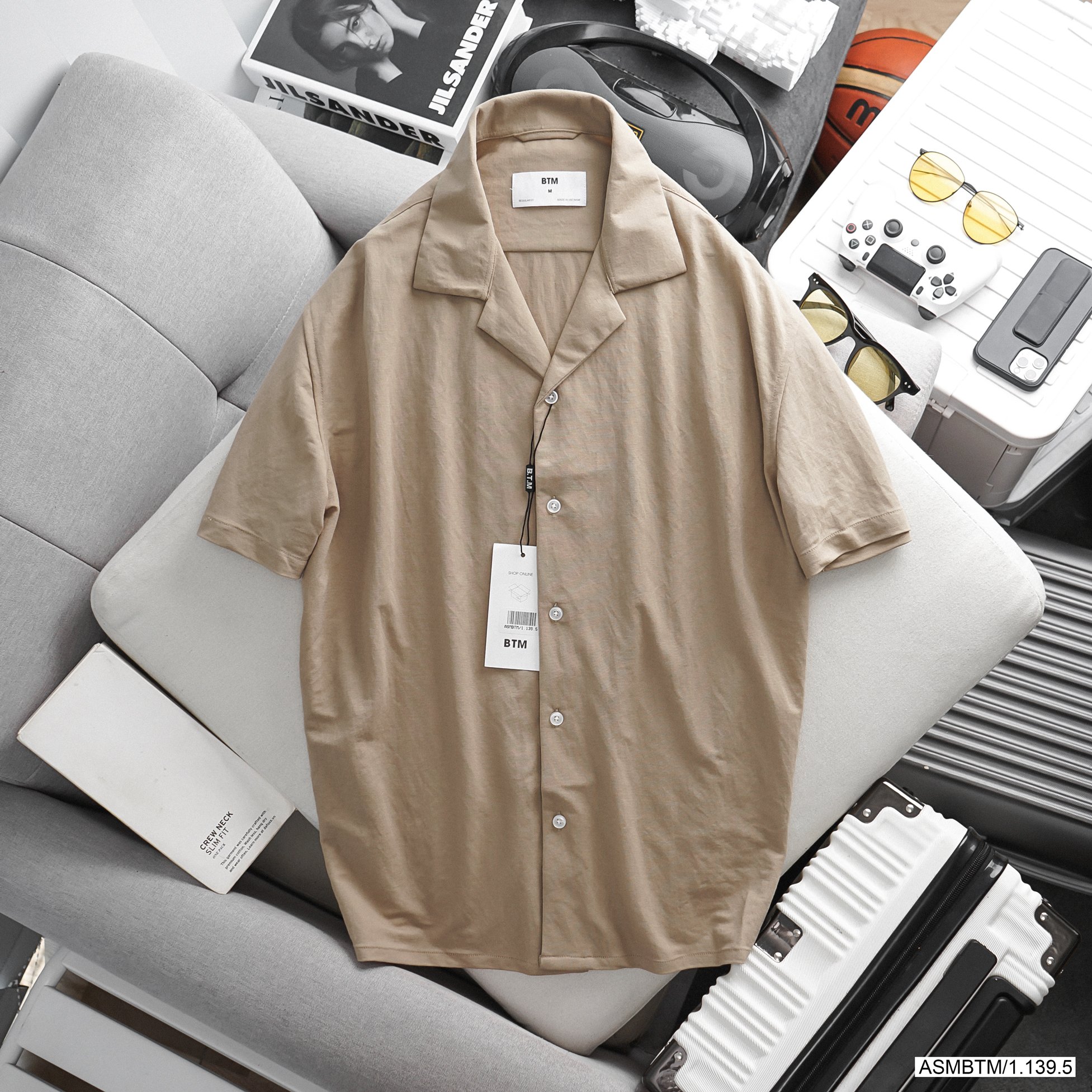 Áo sơ mi cuban BTM 180223