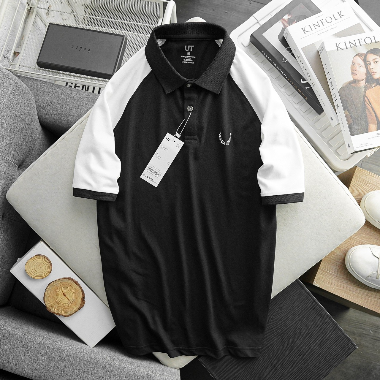 Áo polo raglan uni.qlo PL06