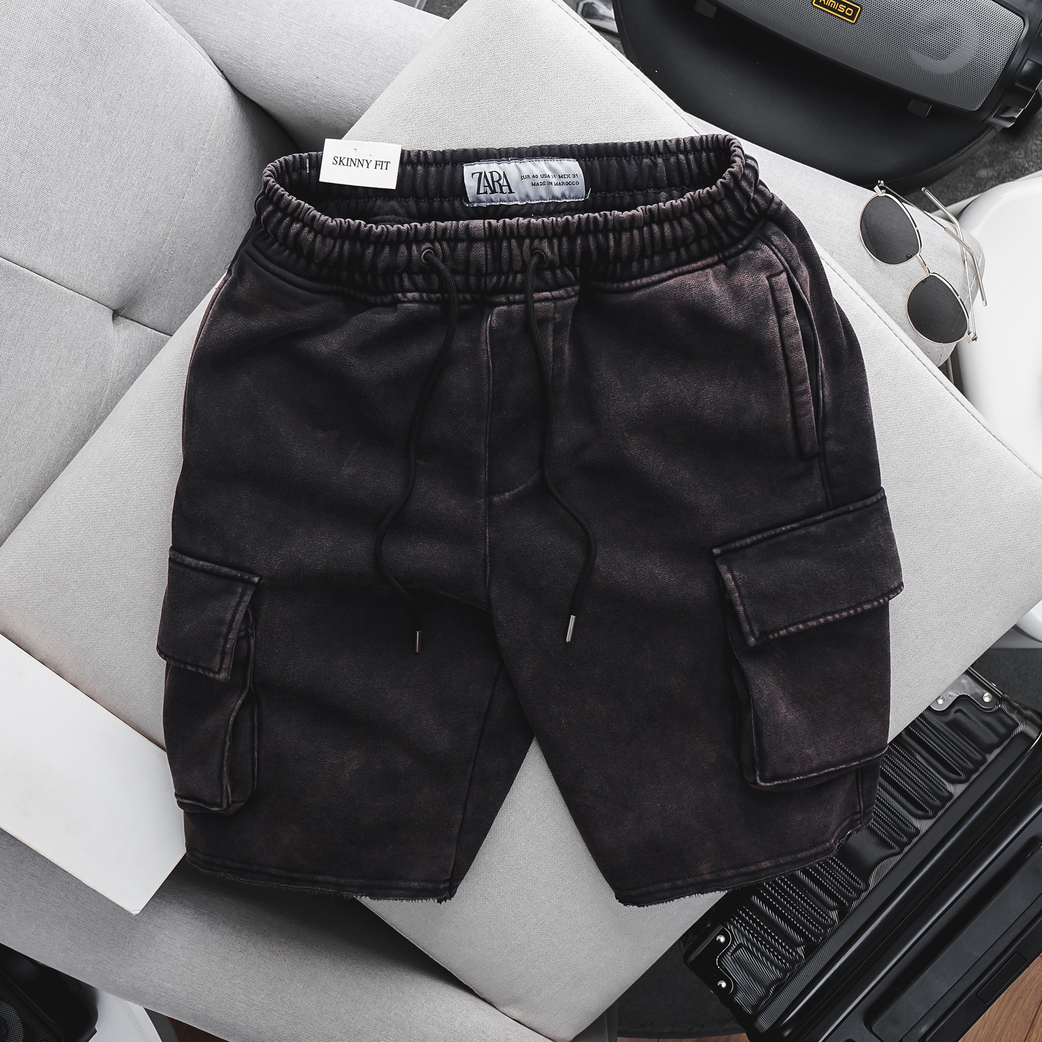 Quần Short nỉ wash Za ZR7