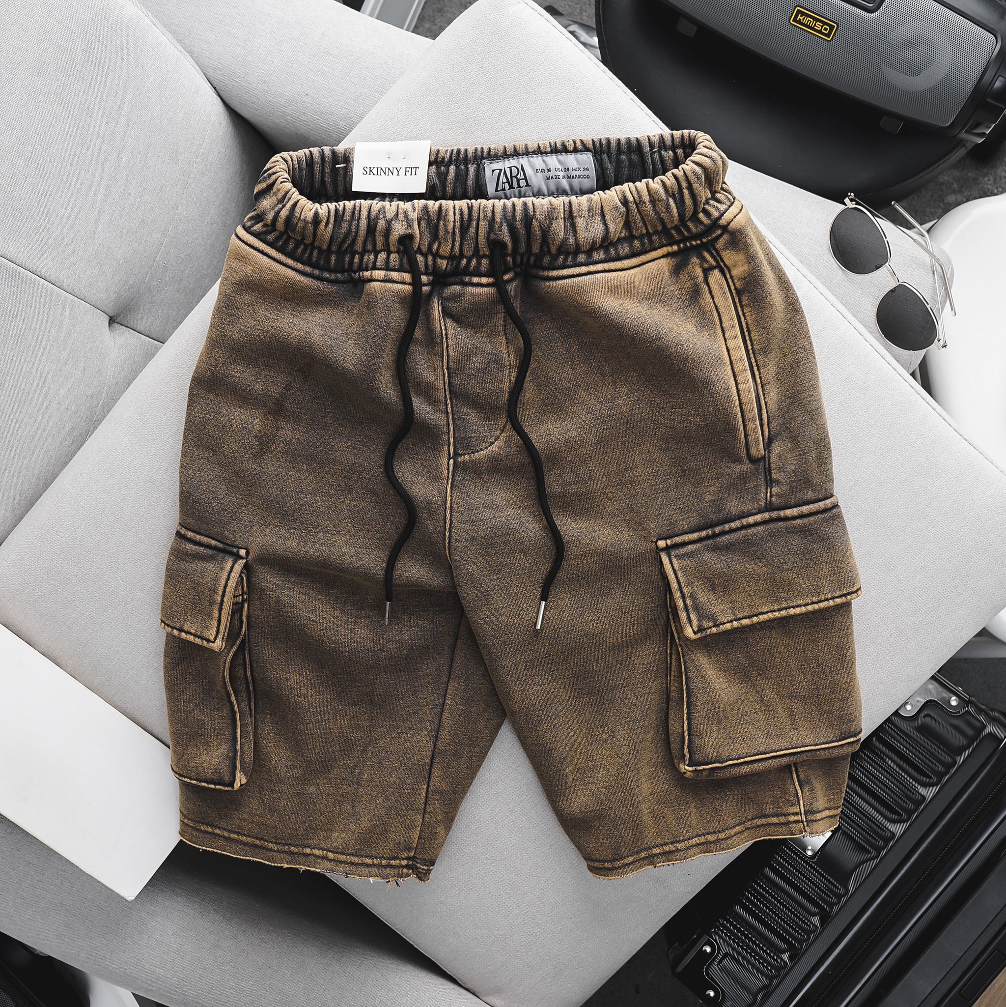 Quần Short nỉ wash Za ZR7