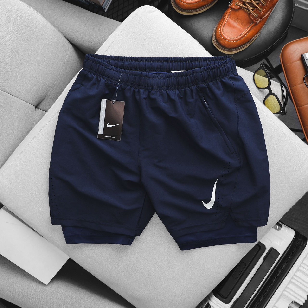 Quần Short gym 2 lớp legging NK HL14