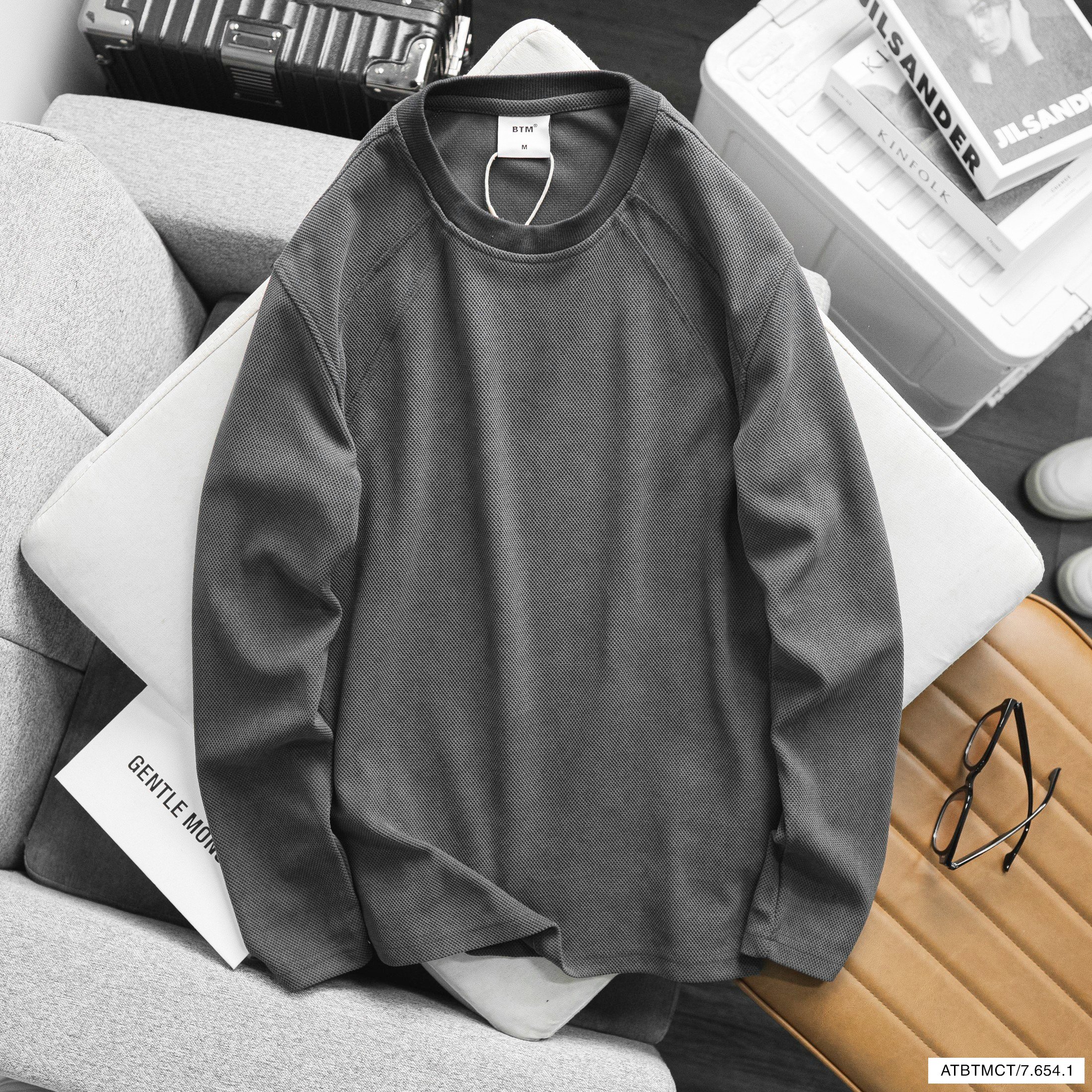 Áo sweater nỉ pique BTM 6541