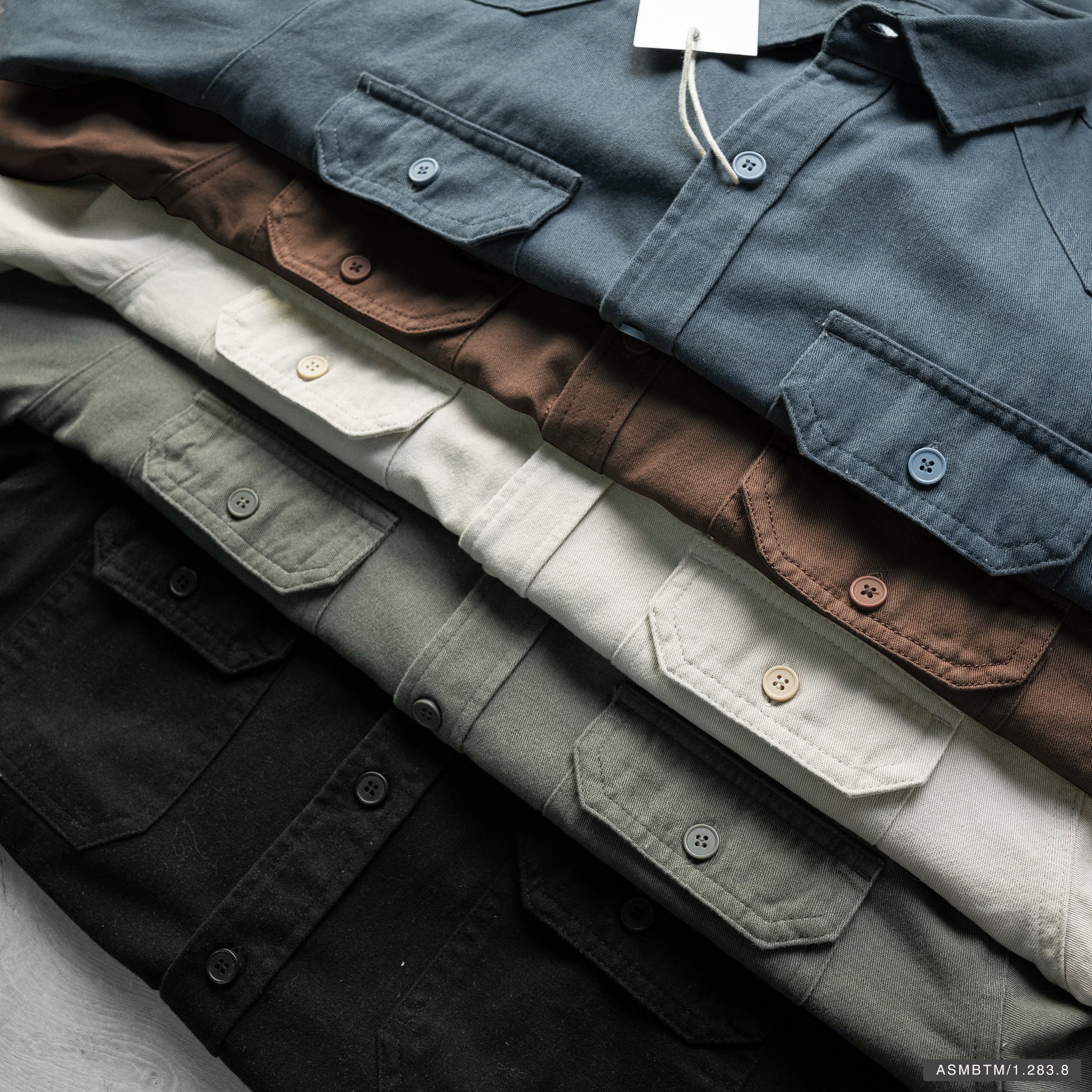 Áo sơ mi kaki túi hộp BTM 2838