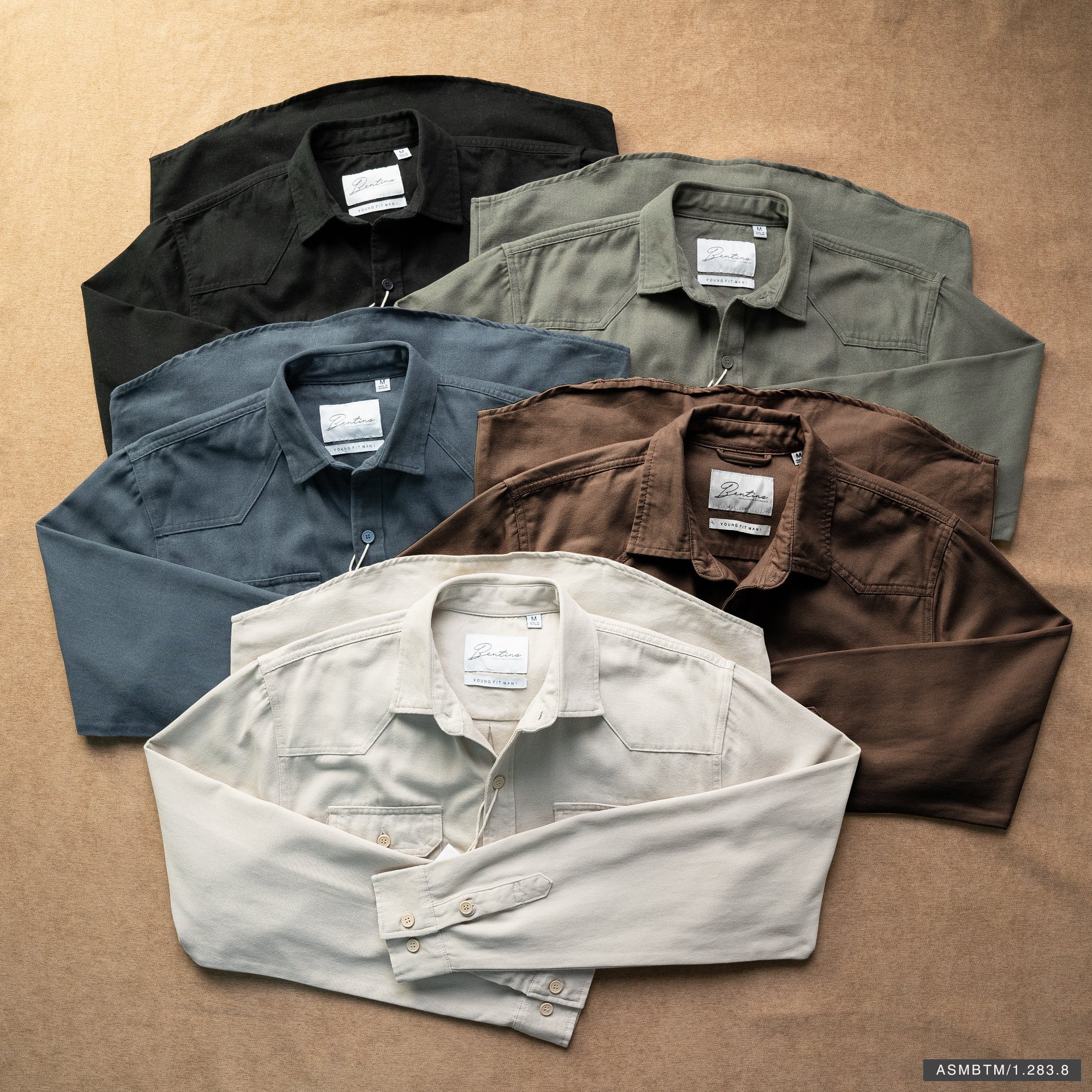 Áo sơ mi kaki túi hộp BTM 2838